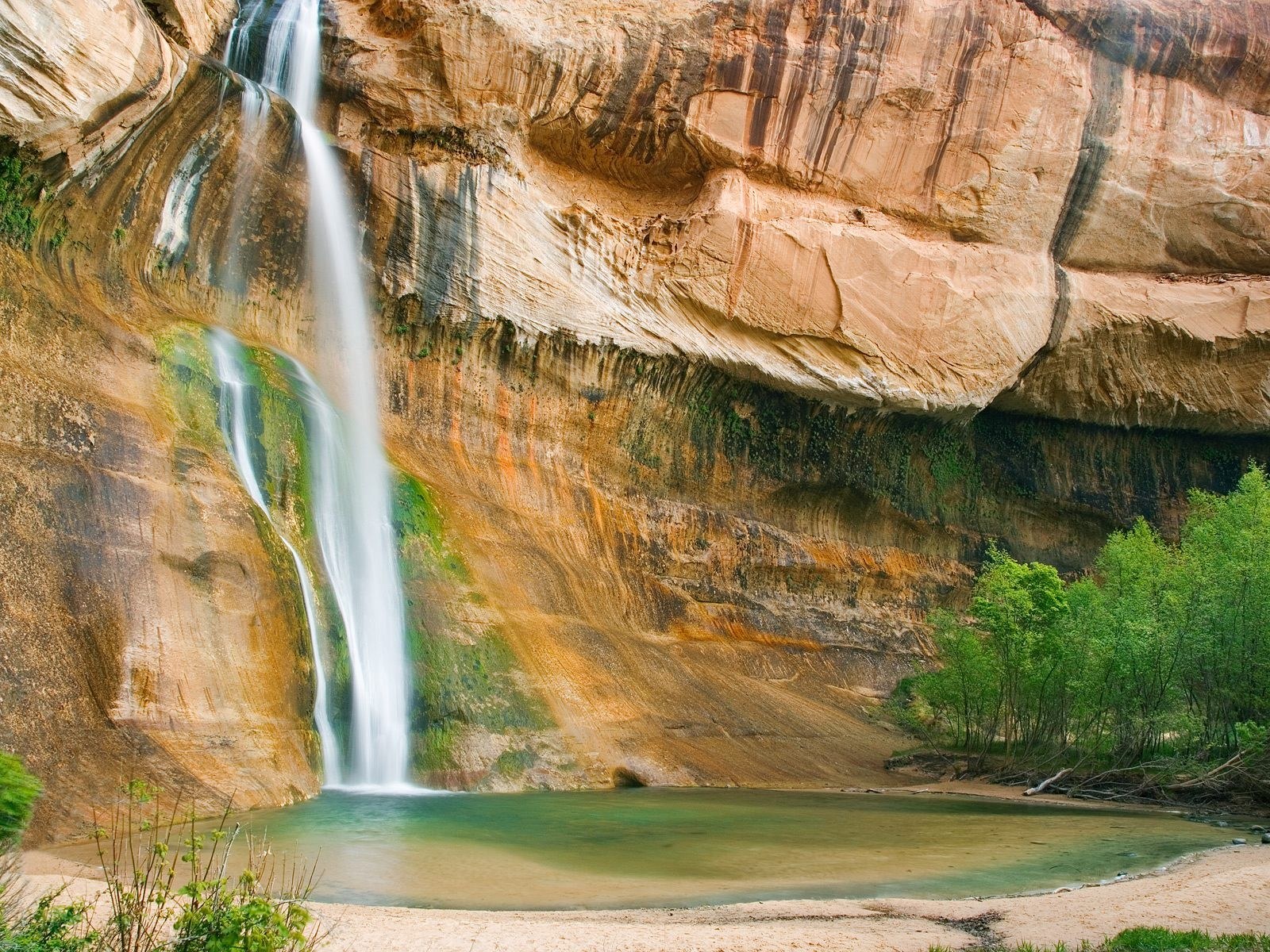 Waterfall in a canyon
