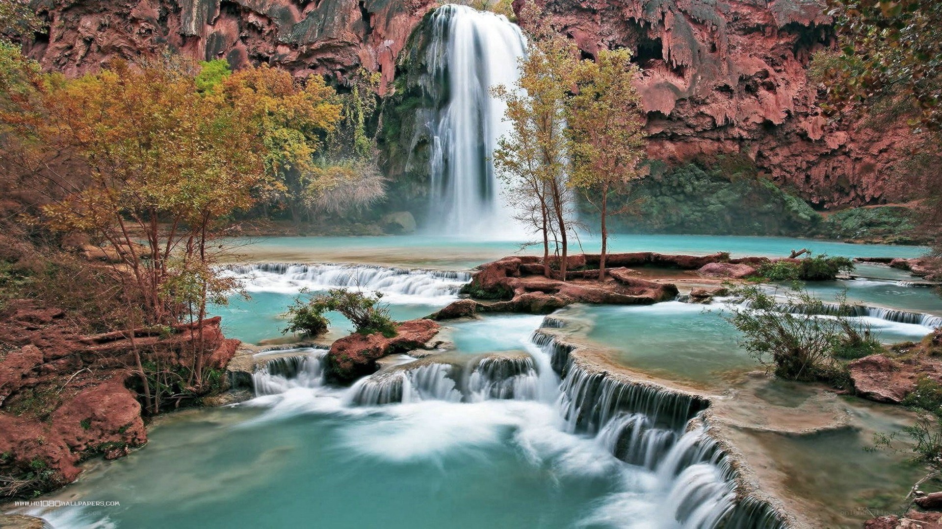 Waterfall in a canyon