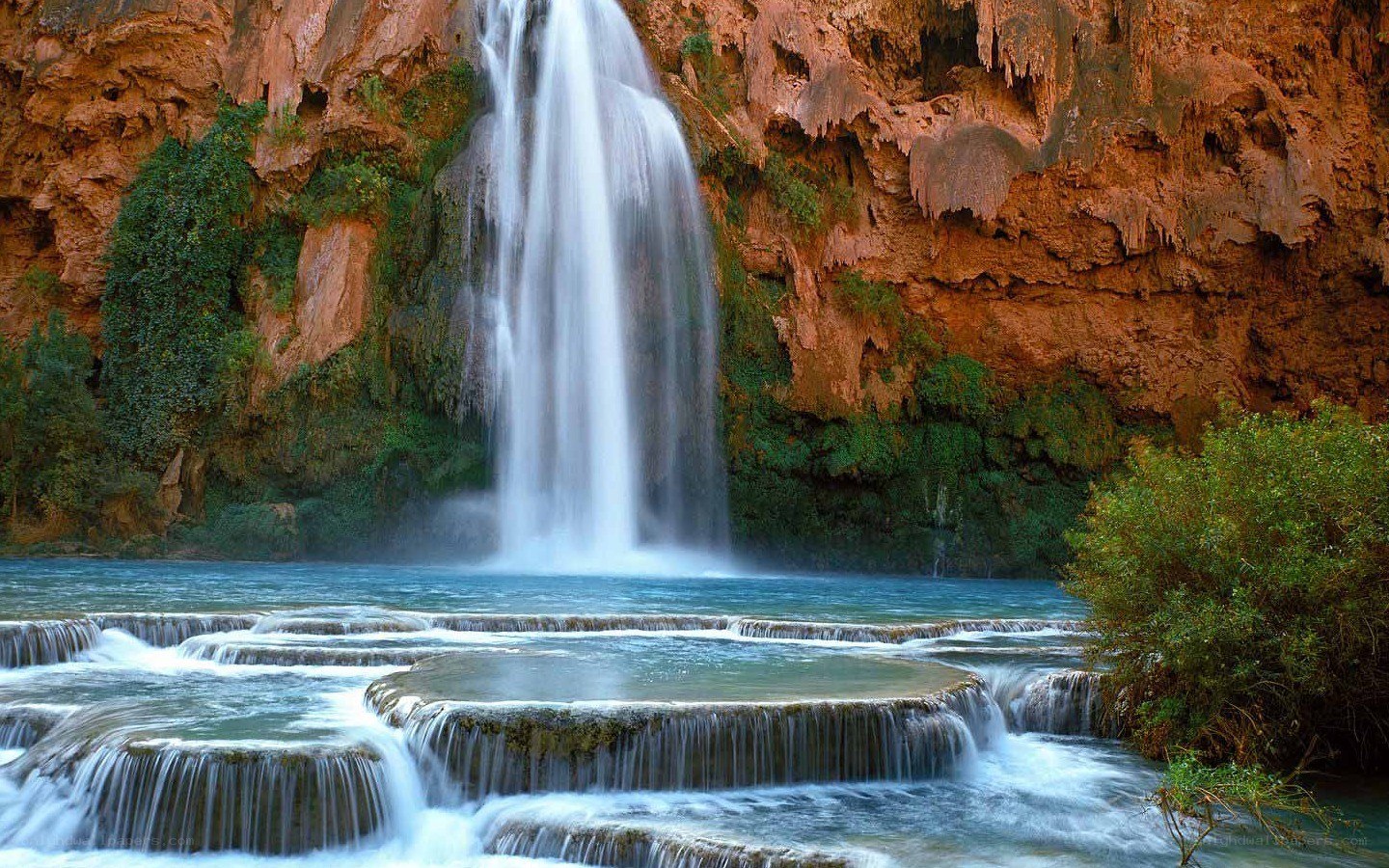 Waterfall in a canyon