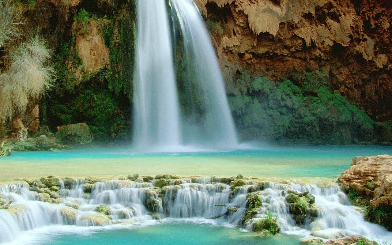 Waterfall in a canyon