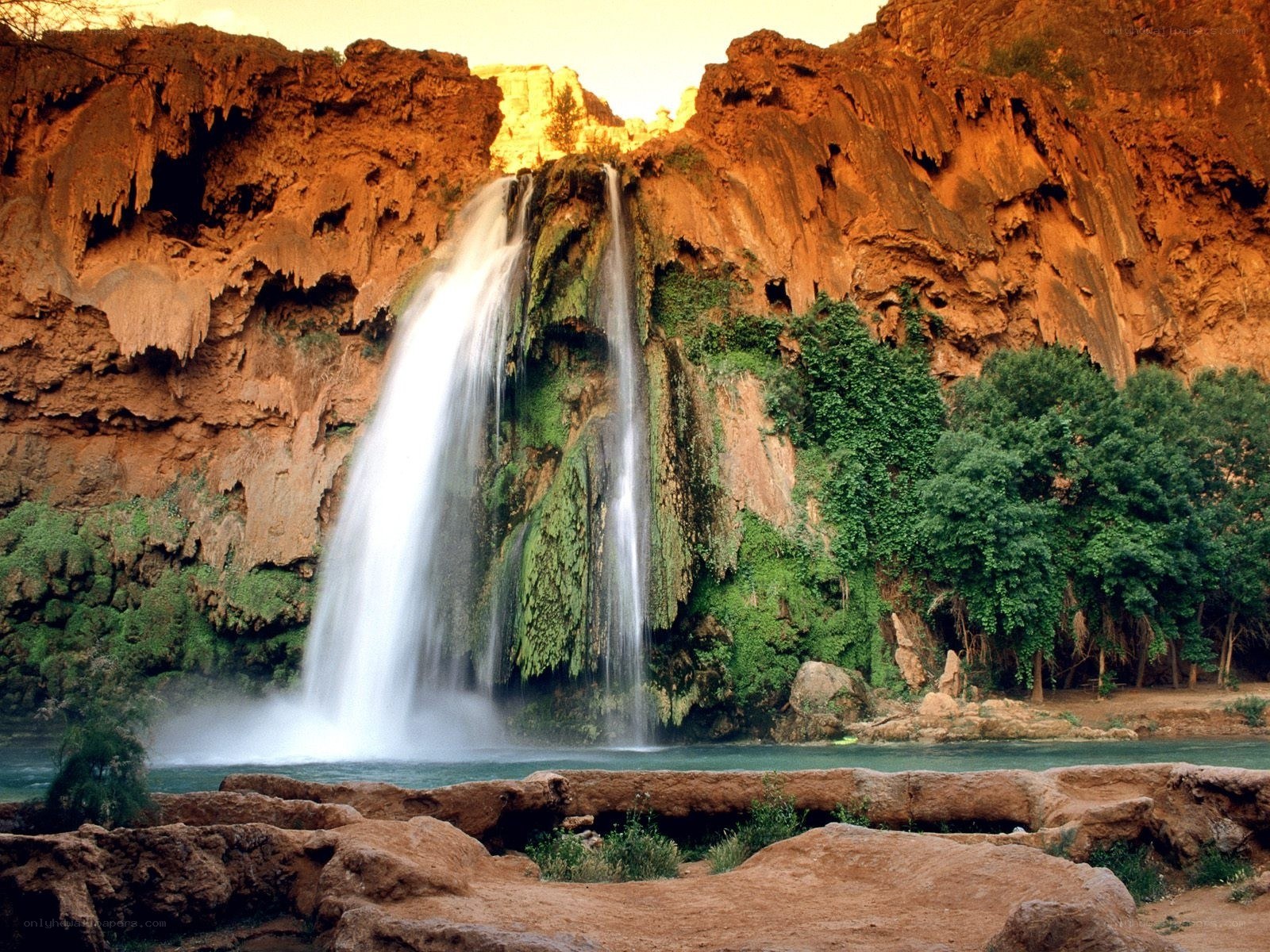 Waterfall in a canyon