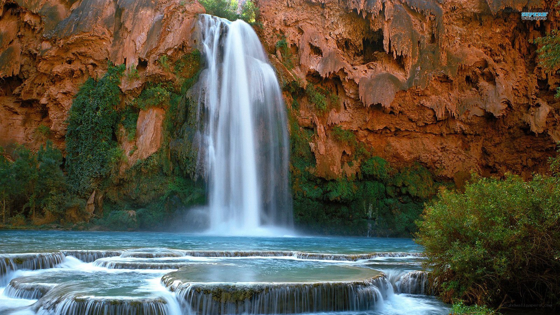 Waterfall in a canyon