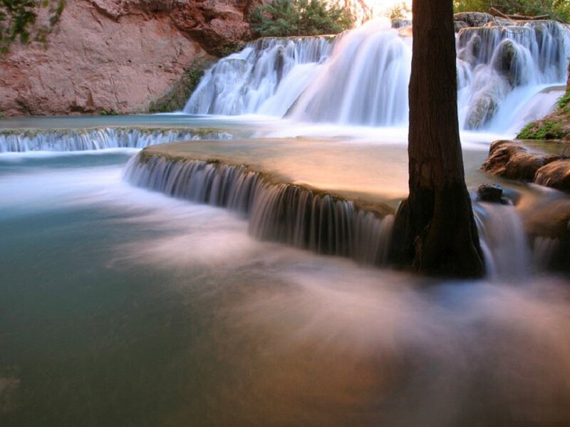 Waterfall in a canyon