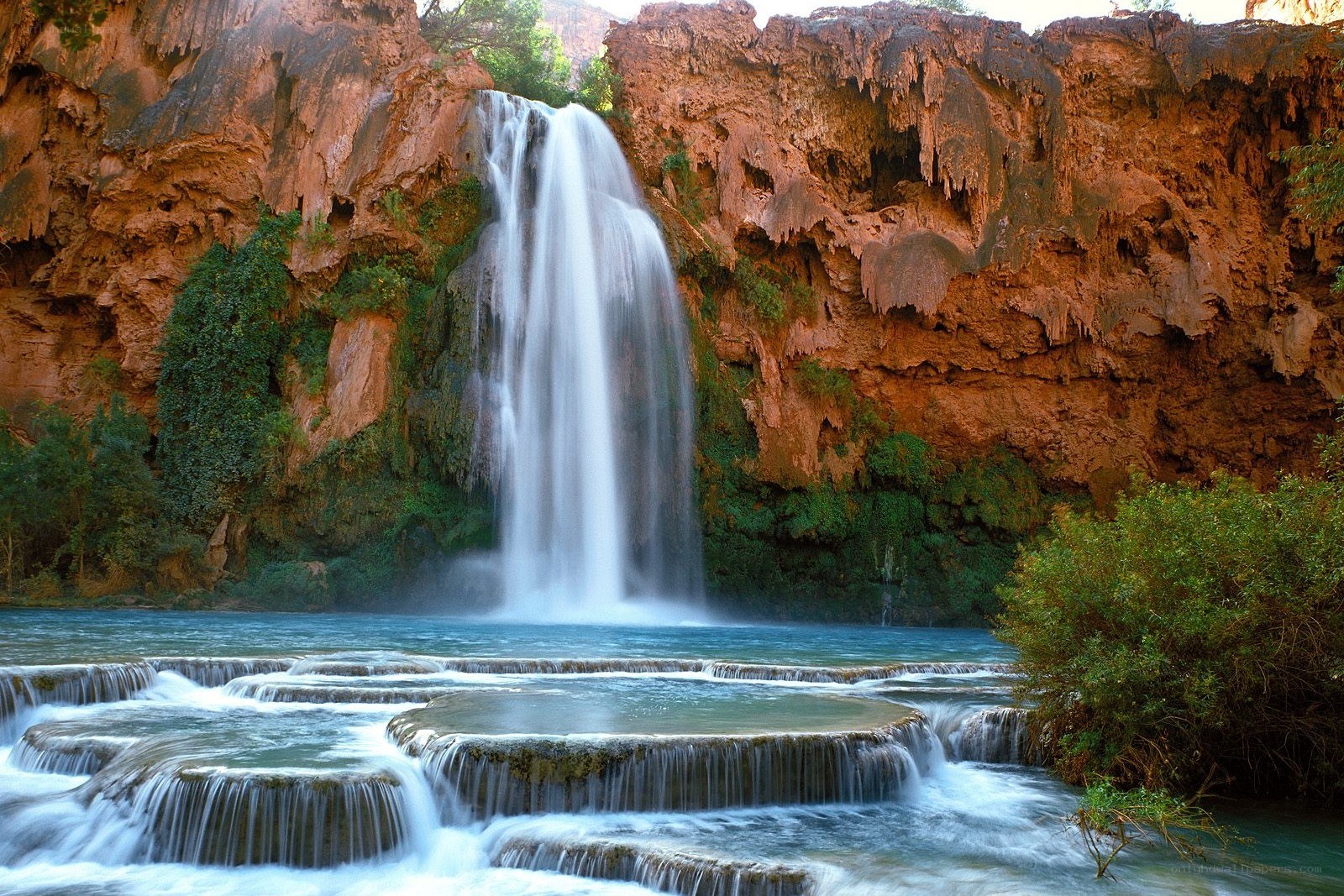 Waterfall in a canyon