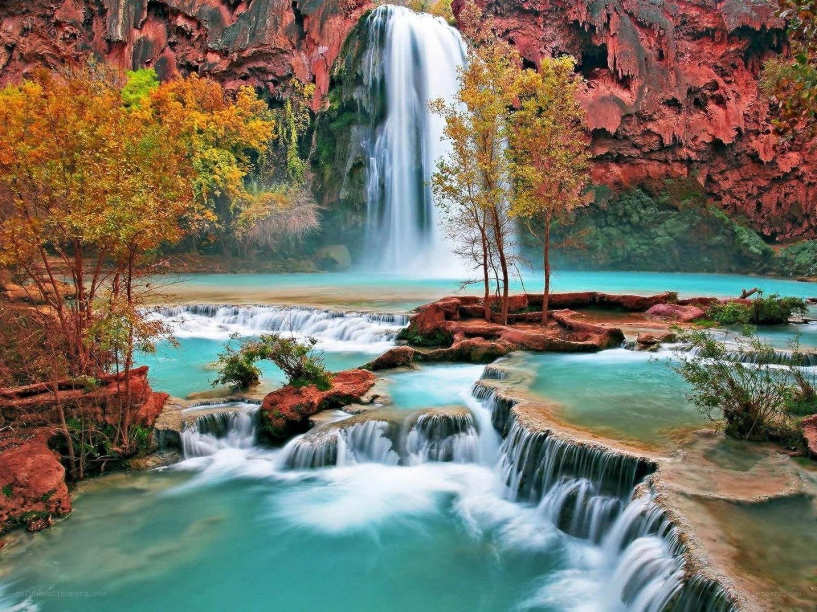 Waterfall in a canyon