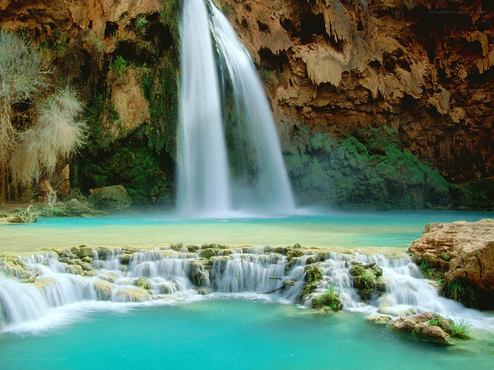 Waterfall in a canyon