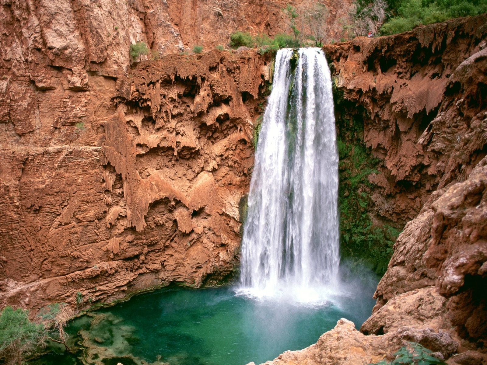 Waterfall in a canyon