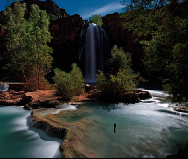 Waterfall in a canyon