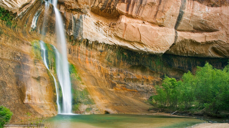 Waterfall in a canyon