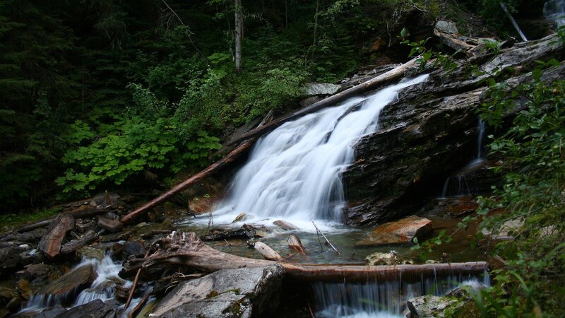 Waterfall in a forest