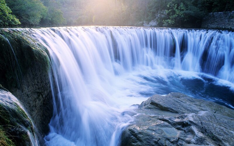 Waterfall in a forest