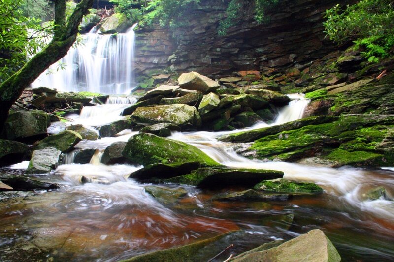 Waterfall in a forest