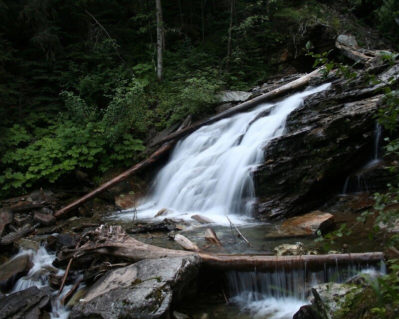 Waterfall in a forest