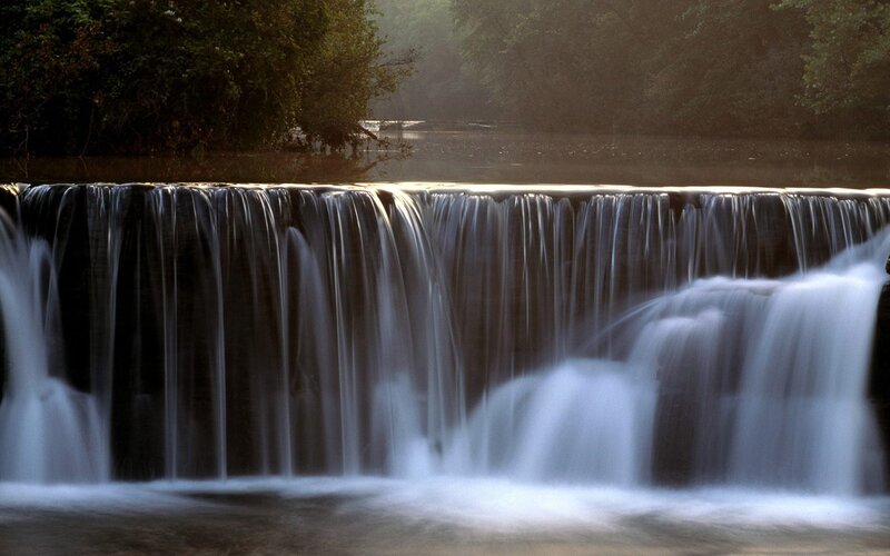 Waterfall in a forest