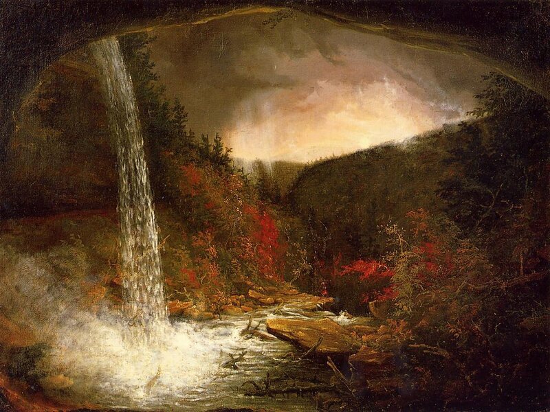 Waterfall in a forest