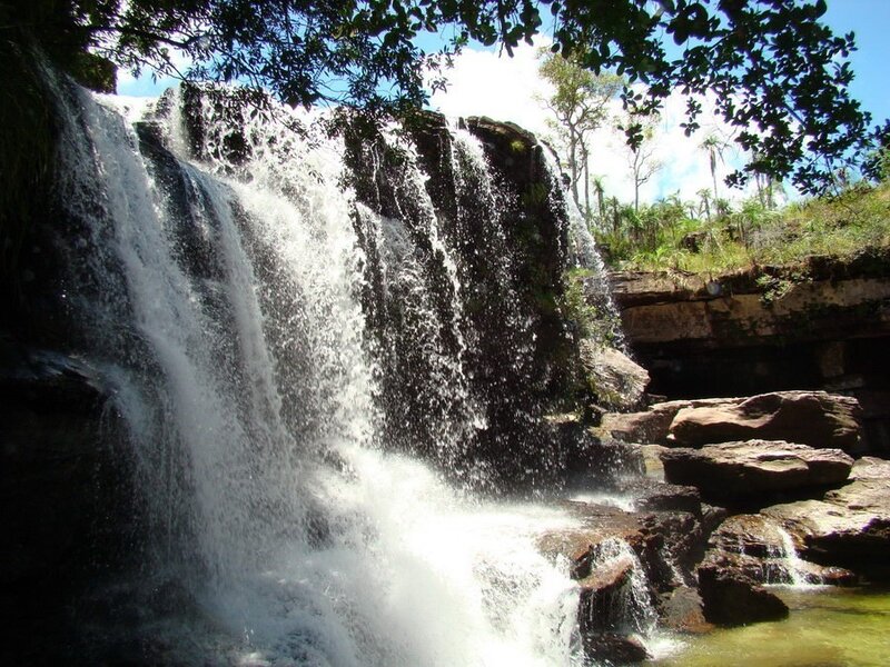 Waterfall in a forest