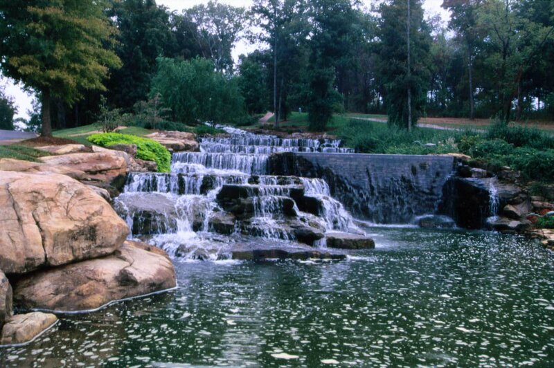 Waterfall in a park