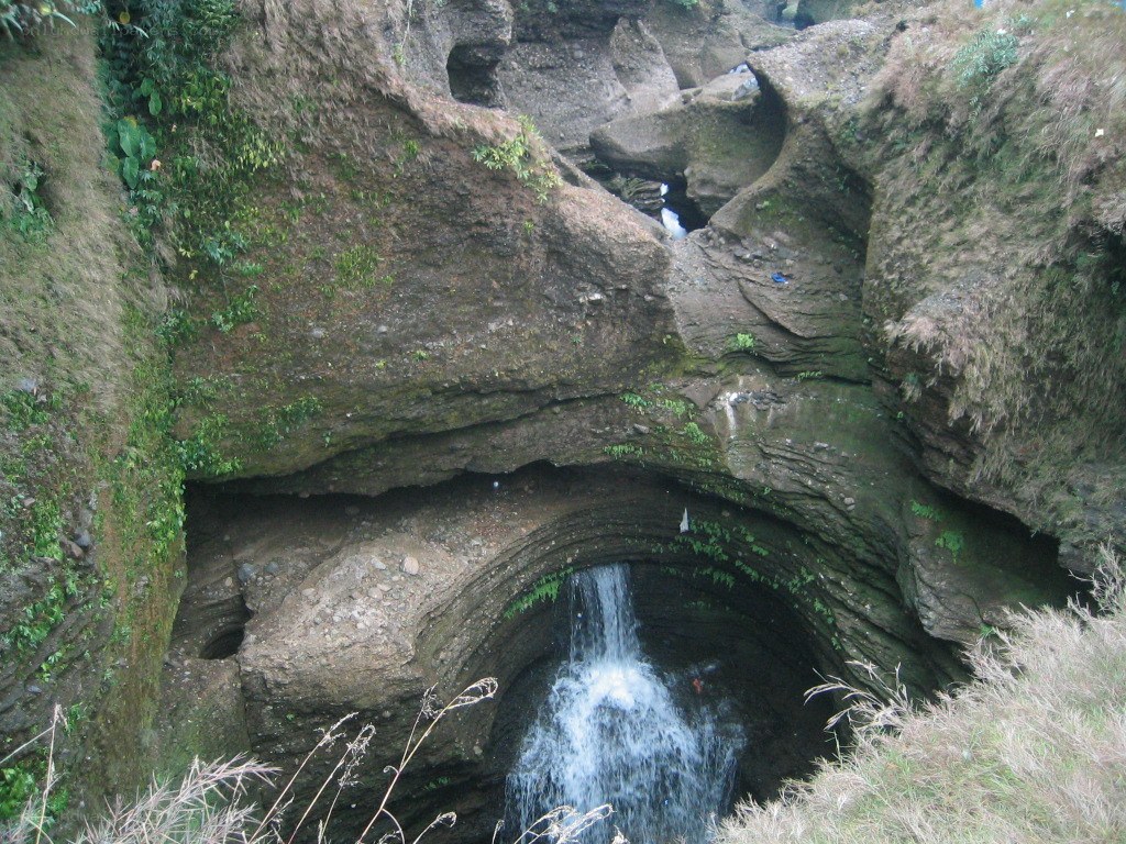 Waterfall in a rock formation