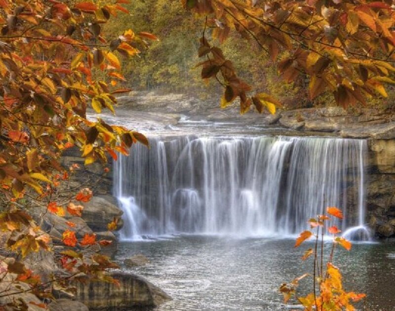 Waterfall in Autumn