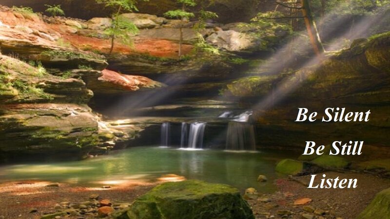 Waterfall in Canyon — Green, Serene, Morning, Photograph, Trees