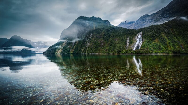 Waterfall in Fjord