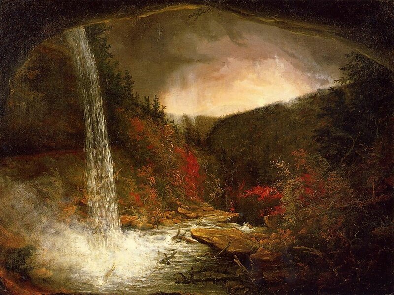 Waterfall in Forest — Green, Dramatic, Autumn