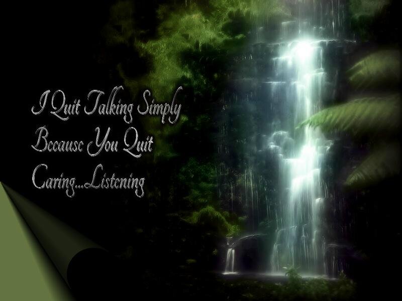 Waterfall in Forest — Green, Dramatic, Night, Digital Art