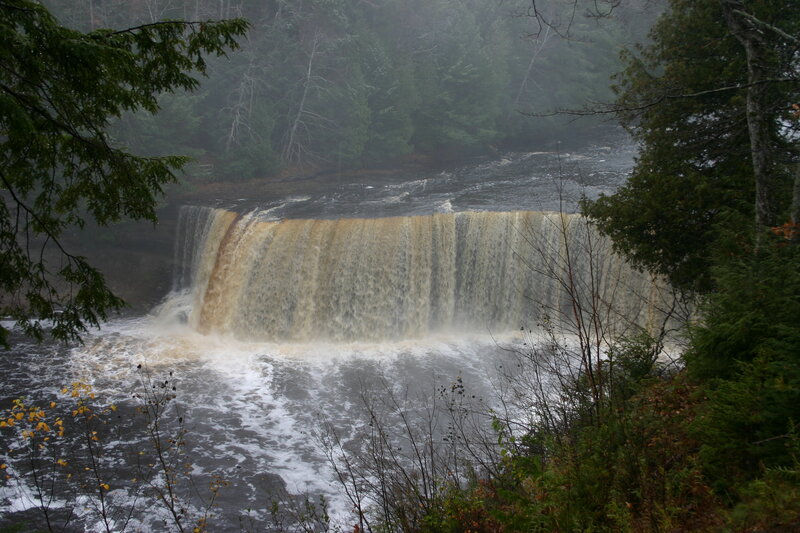 Waterfall in Forest — Green, Moody