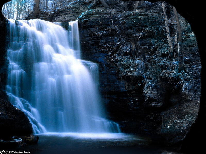 Waterfall in forest view
