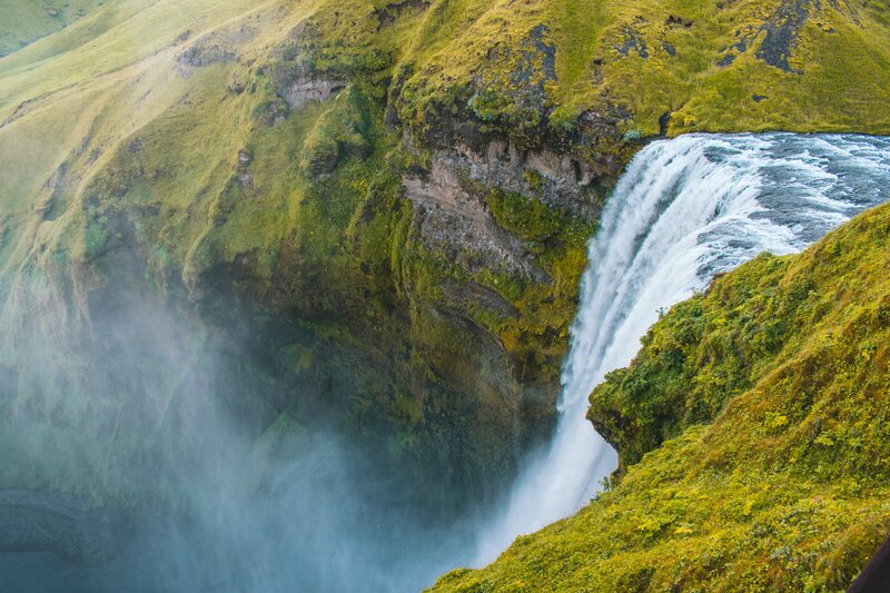 Waterfall in Green Canyon — Dramatic, Photograph, Moss