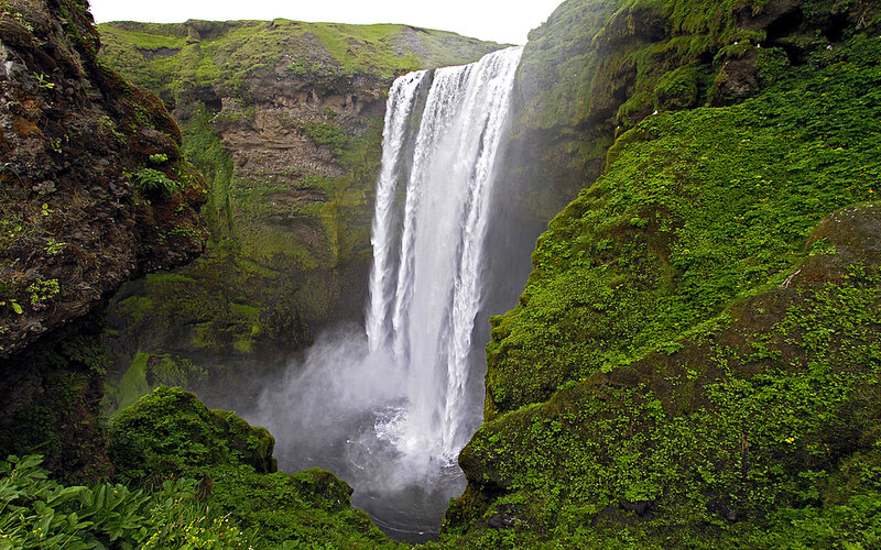 Waterfall in Green Canyon — Serene, Photograph