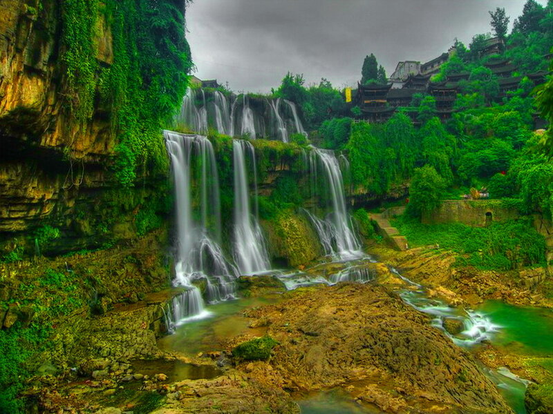 Waterfall in Green Valley