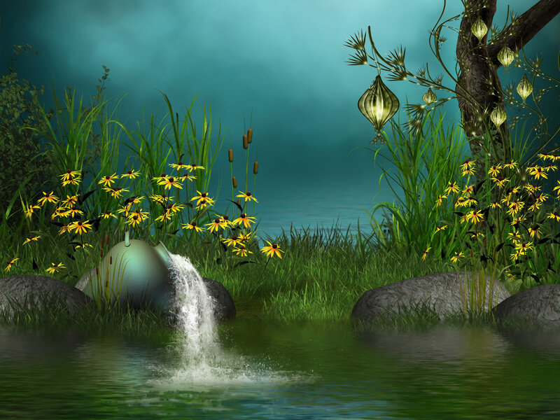 Waterfall in Marsh