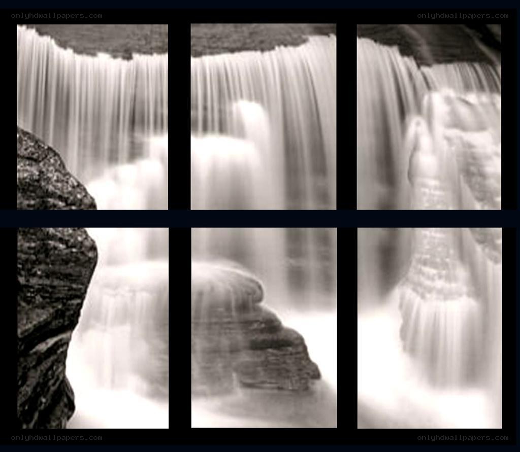 Waterfall in Monochrome