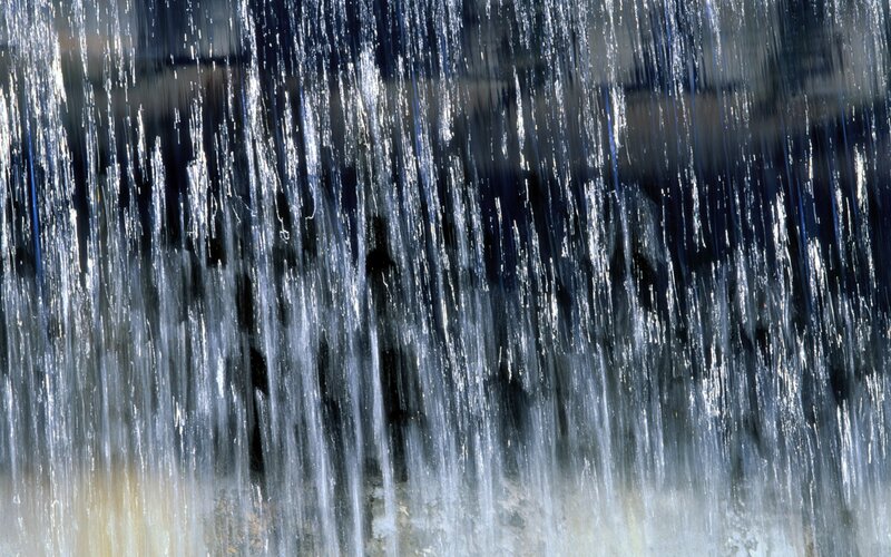 Waterfall in Motion — Blue, Dynamic