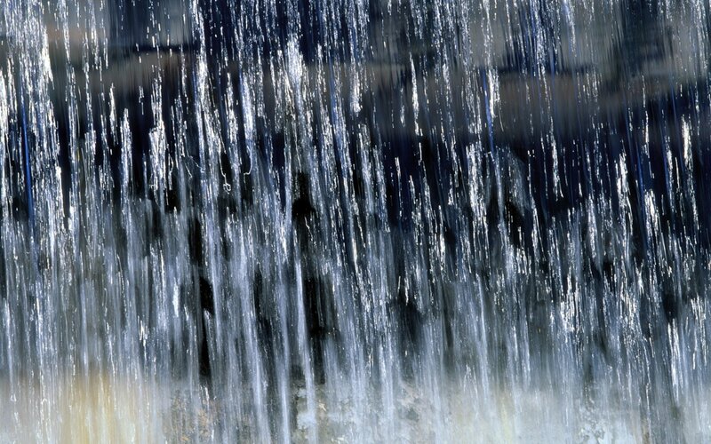 Waterfall in Motion — Blue