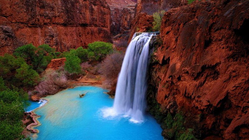 Waterfall in Red Canyon