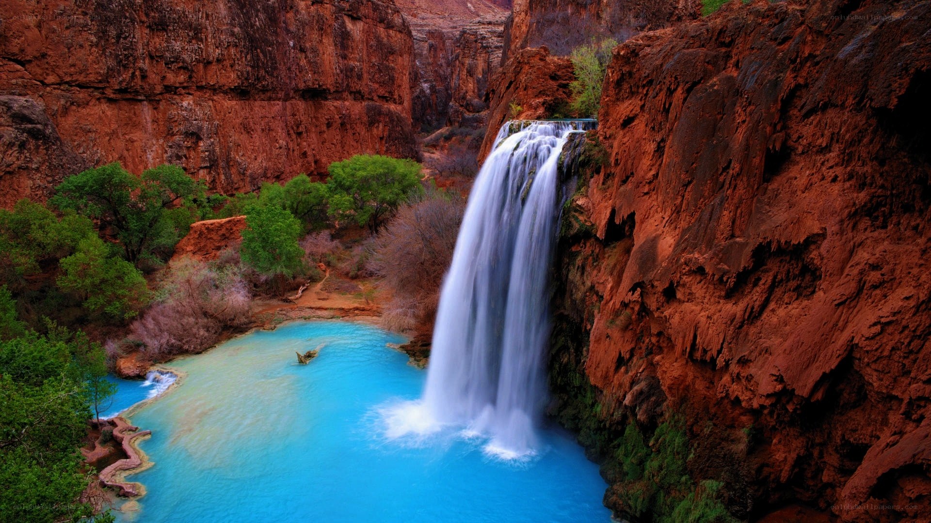 Waterfall in Red Canyon