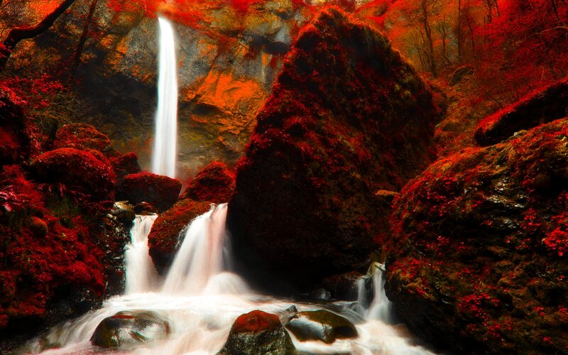 Waterfall in Red Forest