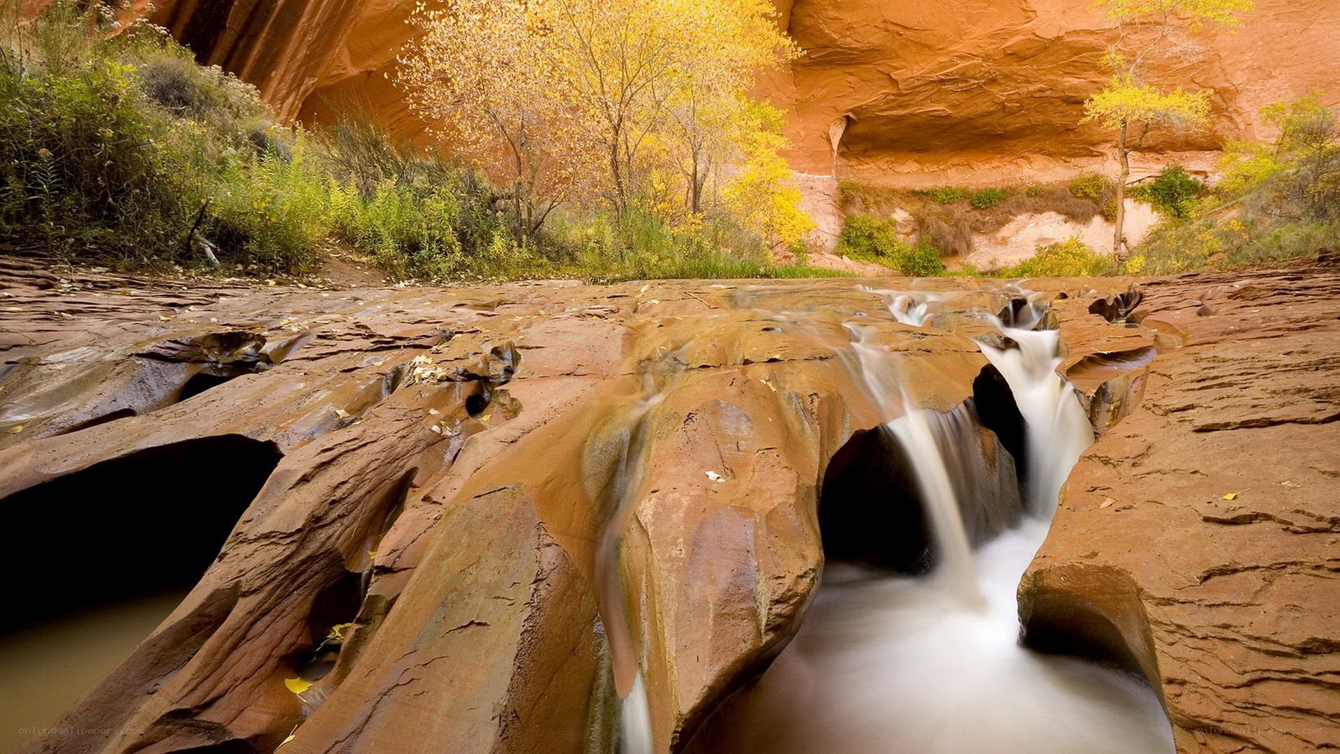 Waterfall in Red Rock Canyon