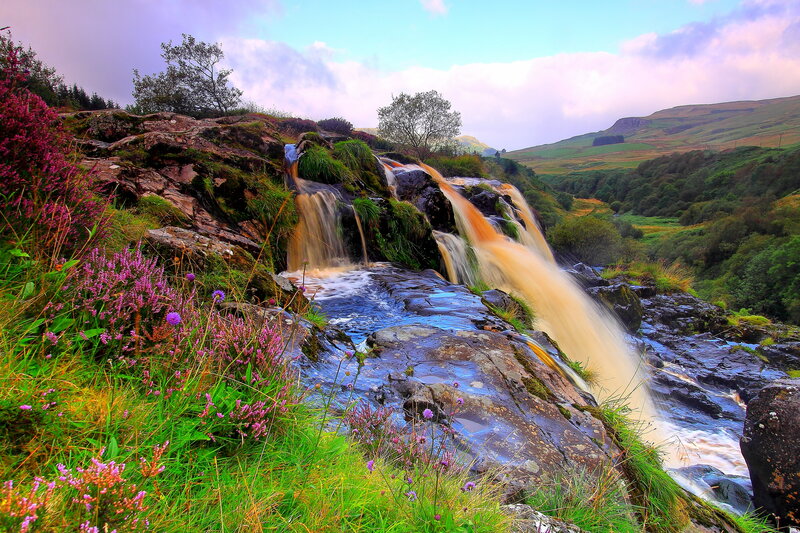 Waterfall in Rocky Valley