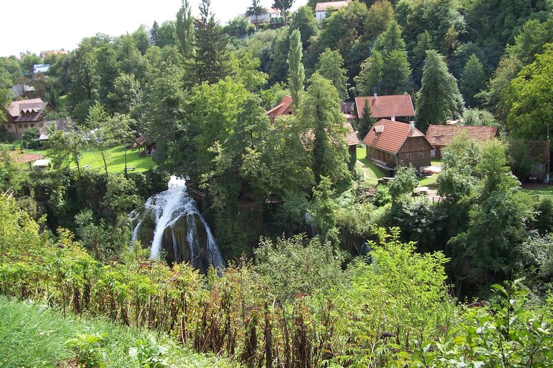 Waterfall in Village