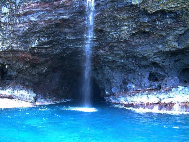 Waterfall into Sea