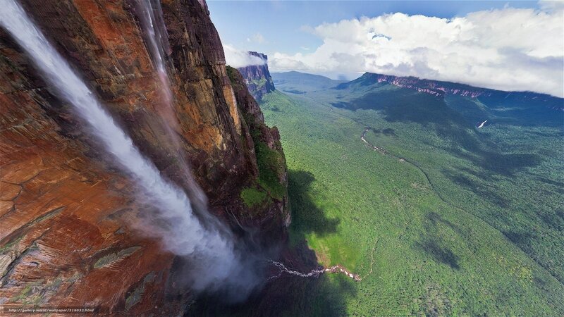 Waterfall on a cliff