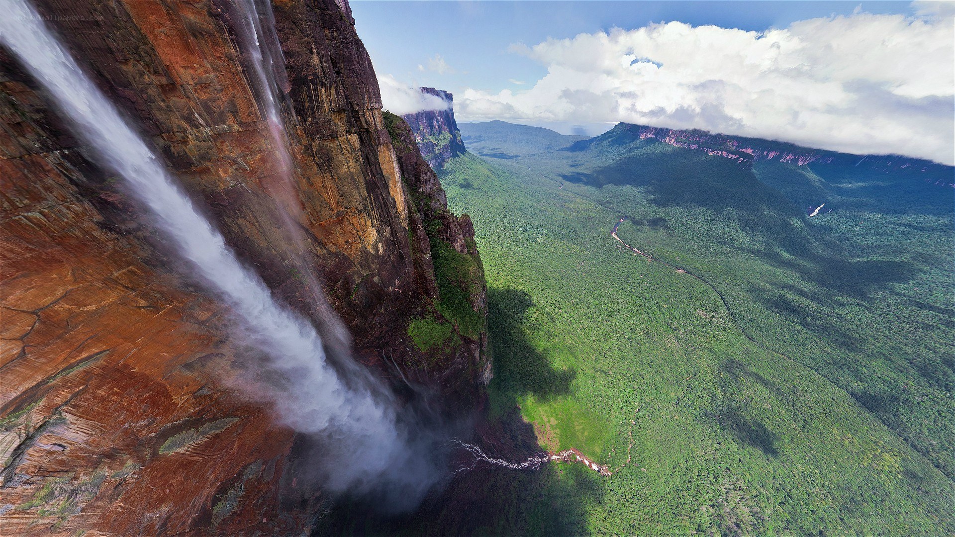 Waterfall on a cliff