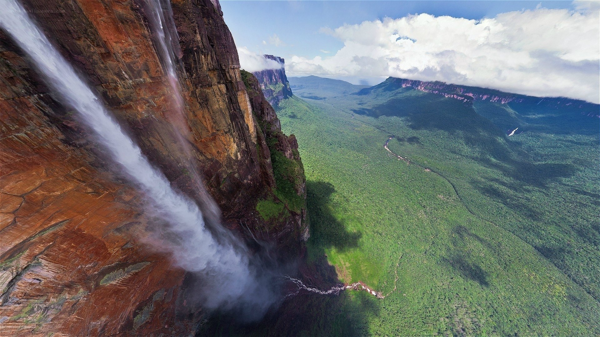 Waterfall on a cliff