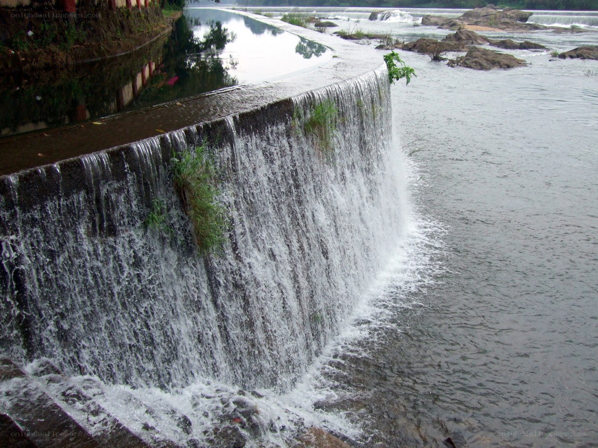 Waterfall on a river
