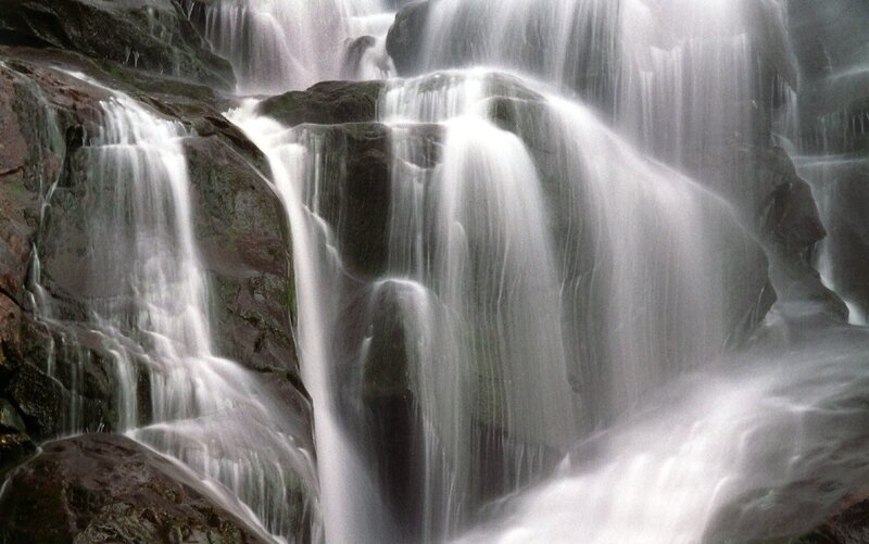 Waterfall on Rocks — White, Calm