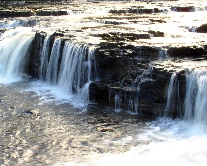 Waterfall on Rocky Ledge