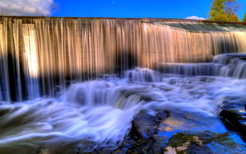 Waterfall over Dam